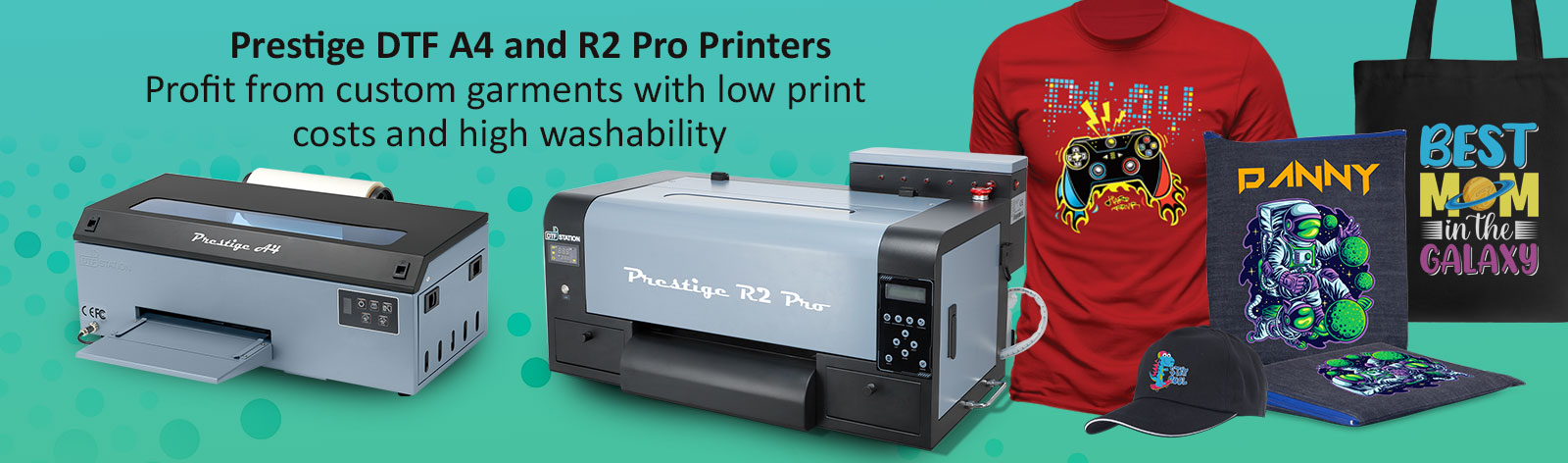 Prestige DTF A4 and R2 Pro Printer